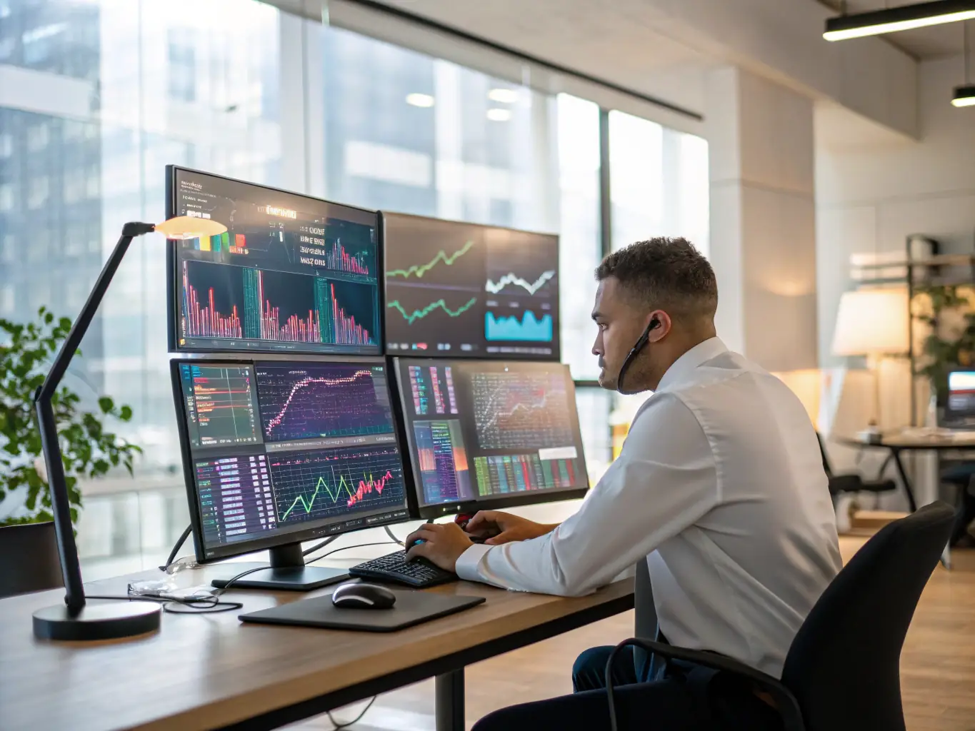 A financial analyst meticulously assessing a company's valuation using financial models and data, highlighting the importance of preliminary valuation.