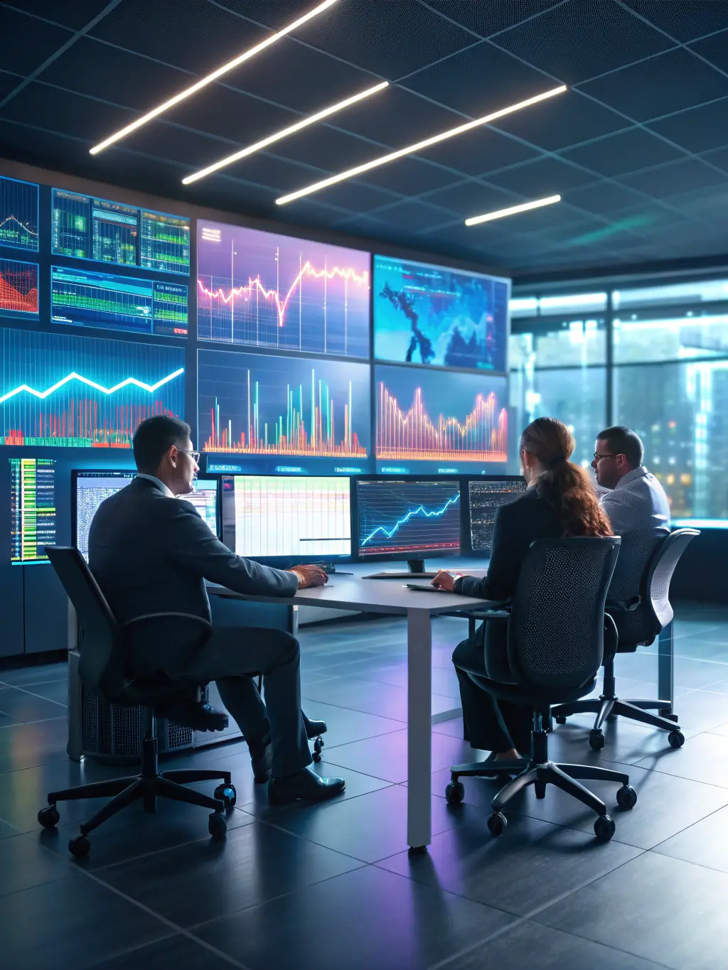 An image depicting a well-organized business with documented processes, a strong management team, and recurring contracts, symbolizing low risk.